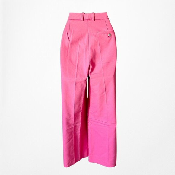 Zara Pink High Waisted Pink Straight Leg Pants Size XS/S - Picture 6 of 8